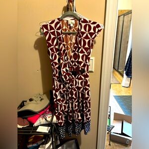 Mini dress with belt